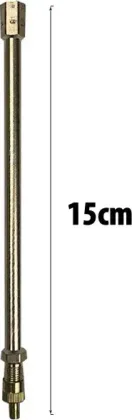 Prodloužení na huštění 15 cm s klíčem na ventilovou vložku