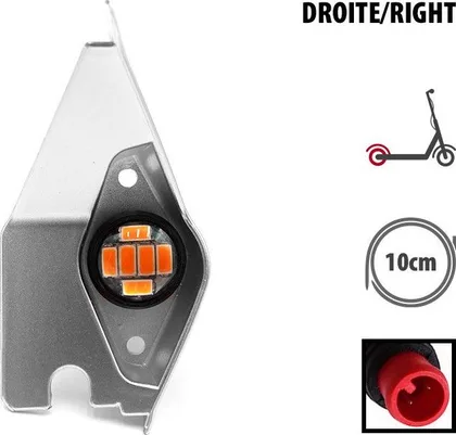 Pravý zadní plastový kryt s LED Dualtron Togo