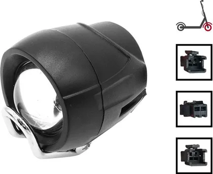 Černé LED světlo s předním klaksonem