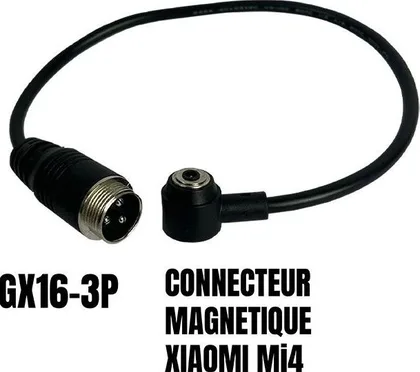 Adaptér GX16 3-pin samec na magnetický konektor Xiaomi Mi4