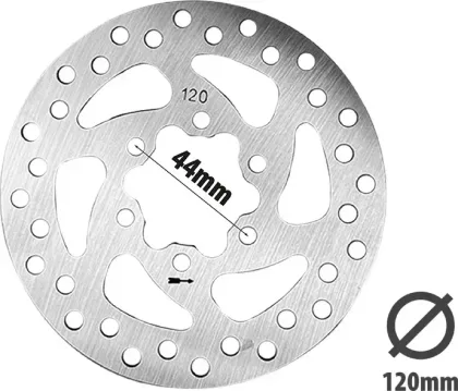 Brzdový kotouč 120 mm, 6 otvorů