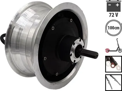 Zadní motor v náboji 72 V 2000 W s ráfkem VSETT 11+