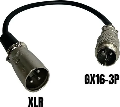 Adaptér GX16-3P samec na XLR samec