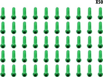 Zelené koncovky lanka (50 ks)
