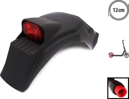 Zadní blatník s LED Dualtron Togo, černý