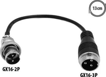 Adaptér GX16-3P na GX16-2P (Nami)
