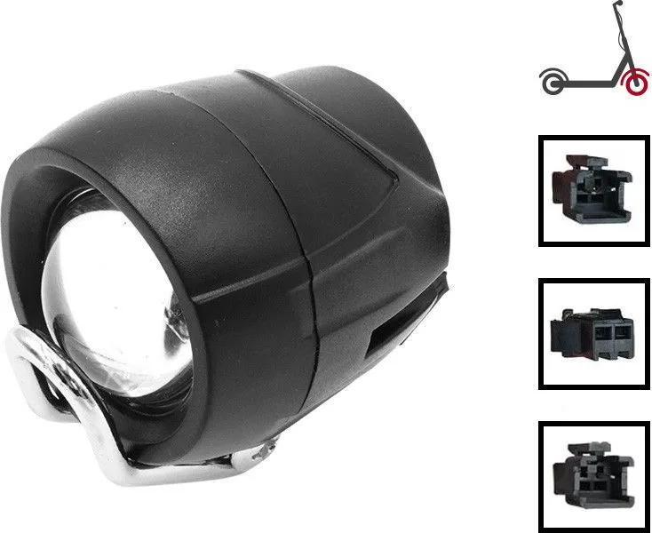 Černé LED světlo s předním klaksonem