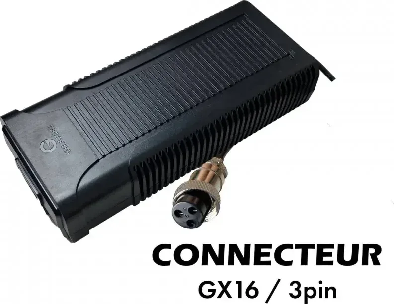 Nabíječka 52 V ➡️ 58,8 V / 3 A (konektor GX16-3P)