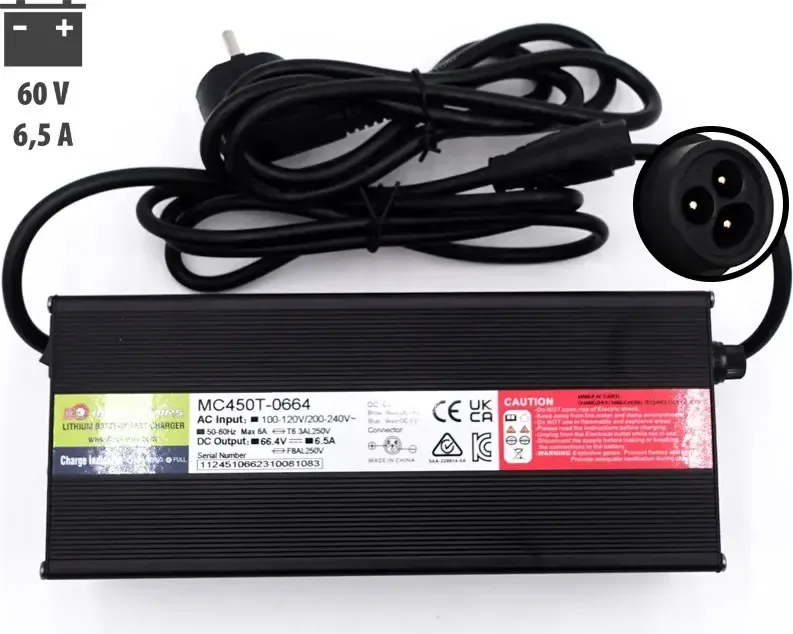 Rychlonabíječka Dualtron 60 V 6,5 A, LP-16