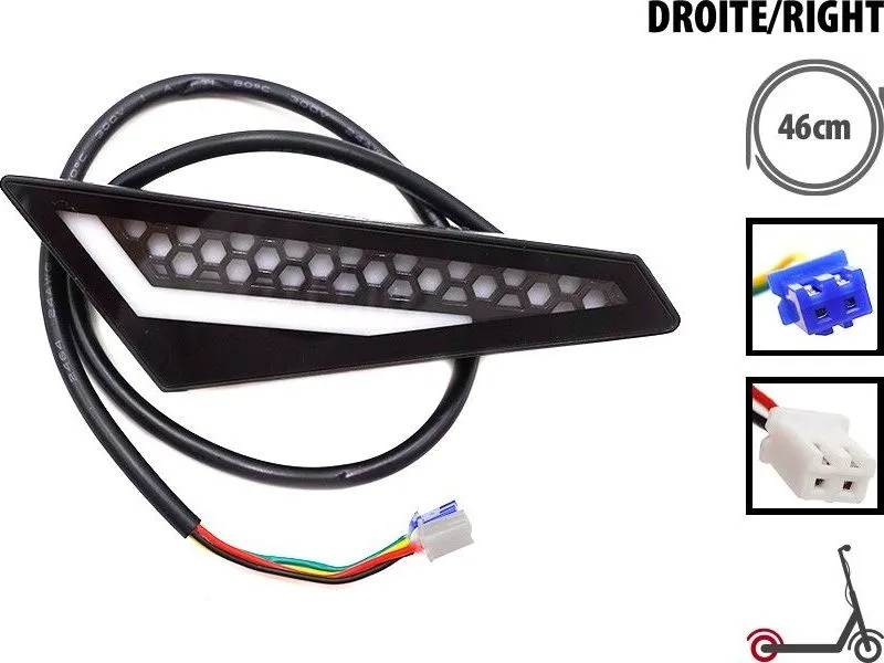 Pravé zadní světlo (komplet) Kukirin T3