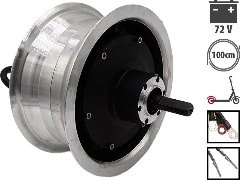 Zadní motor v náboji 72 V 2000 W s ráfkem VSETT 11+
