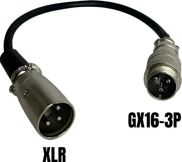 Adaptér GX16-3P samec na XLR samec