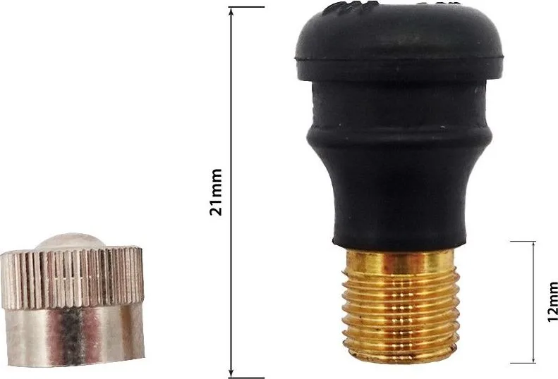 Rovný bezdušový ventil pro elektrokoloběžky
