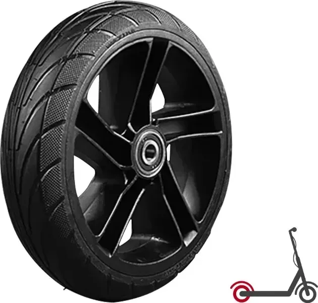 Kompletní zadní kolo 200×50 s plným pláštěm, bez motoru – Ninebot ES1 / ES2 / ES3 / ES4
