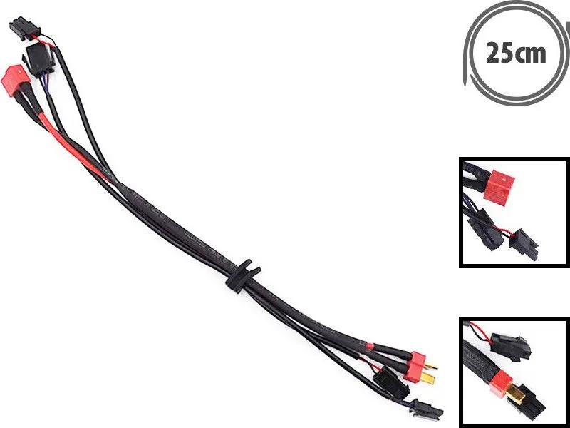 Kabel baterie – řídicí jednotka Etwow (3 + 3 piny)