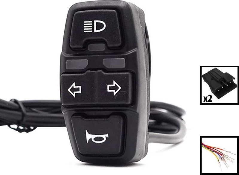 Spínač blinkrů, předního světla a klaksonu Minimotors