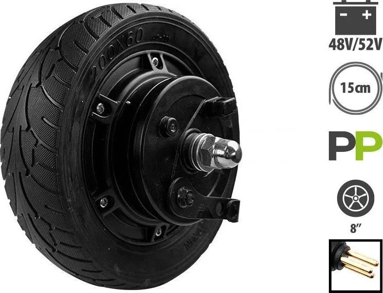Motor Zero 8 s plným pláštěm pro 48 V a 52 V