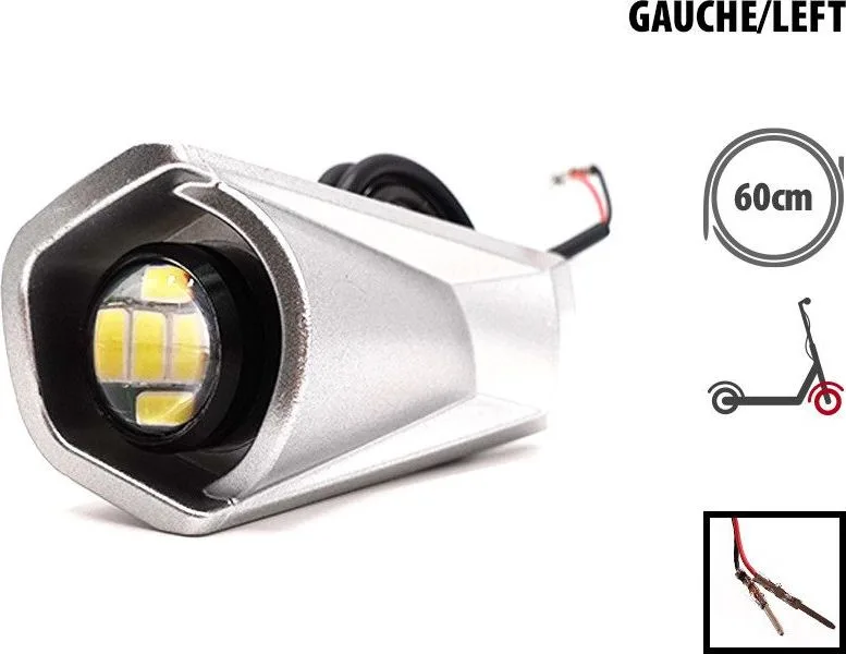 Levý přední plastový kryt s LED Dualtron Togo