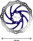 Brzdový kotouč R6 160 mm, rozteč 44 mm (3 barvy)