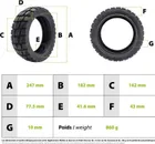Bezdušový poloterénní plášť 10x2.75-6.5 Urbanglide E-Cross / Kukirin G2