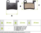 Polokovové brzdové destičky Dyisland