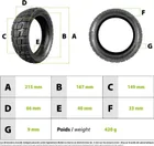 Poloterénní plášť 8.5x3 s duší Dualtron Mini