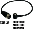 Adaptér GX16 3-pin samec na magnetický konektor Xiaomi Mi4
