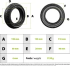 Plný plášť 200x50 Speedway Mini 4 Pro (vzadu) / Etwow (vpředu)