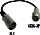 Adaptér GX16-3P samec na XLR samec