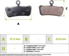 Polokovové brzdové destičky Sram Avid E7 / E9