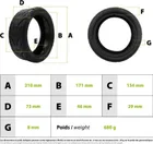 Bezdušový plášť 70/50-6.1 (8.5x3-6.1) s gelem proti defektu, Dualtron Aminia