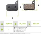 Polokovové brzdové destičky SRAM SR10000