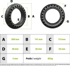 Plný plášť 8.5x2 Zero 8 a 9 (vpředu) / Inokim Light 1 a 2