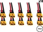 Konektory XT60 samice s kabelem 10 cm (10 ks)