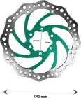 Brzdový kotouč R6 140 mm, rozteč 44 mm (3 barvy)