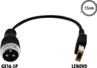 Adaptér GX16-3P na konektor Lenovo