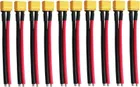 Konektory XT60 samec s kabelem 10 cm (10 ks)