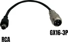 Adaptér GX16-3P samec na konektor RCA