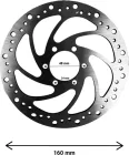 Brzdový kotouč 160 mm, tloušťka 2,8 mm, rozteč 48 mm