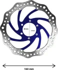 Brzdový kotouč R6 160 mm, rozteč 48 mm (3 barvy)