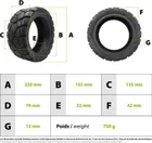 Bezdušový terénní plášť 9x3.00-5.5 Kukirin G2 Pro (verze 2024)