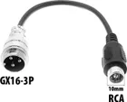 Adaptér GX16-3P na RCA 10 mm