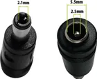 Redukce DC 5,5 × 2,5 mm na 2,1 mm
