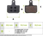 Polokovové brzdové destičky SRAM DB1 / DB3 / DB5