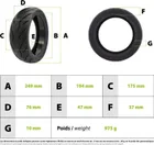 Bezdušový silniční plášť 10.5x2.75 s gelem proti defektu Ninebot P65 / P100